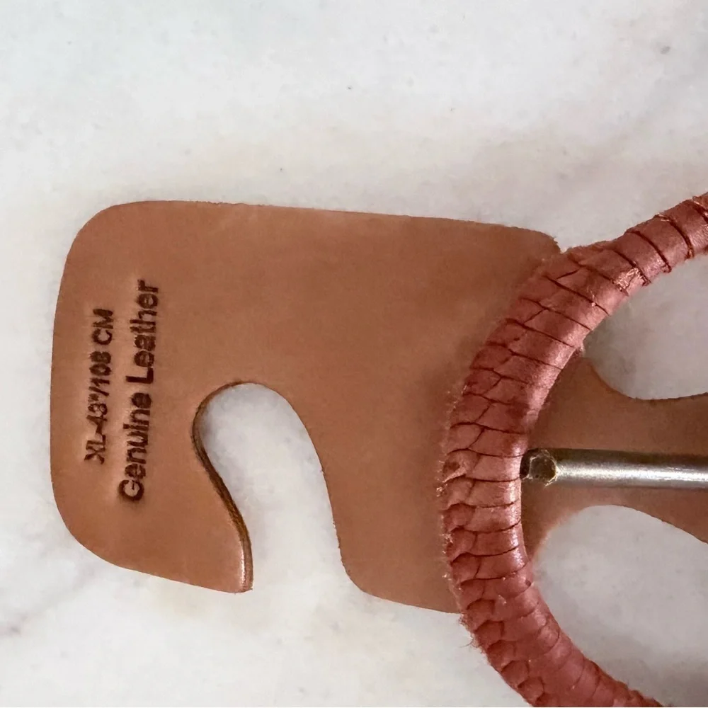 Women's Brown Woven Belt